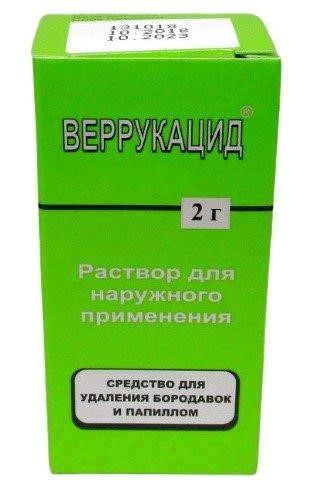Веррукацид для лечения папиллом и бородавок
