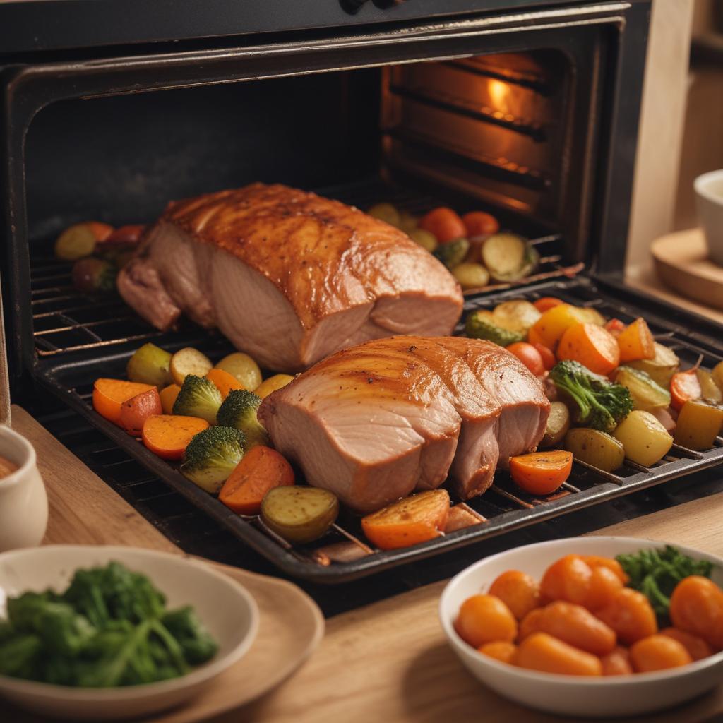 Свинина в духовке с овощами простой пошаговый рецепт запекания